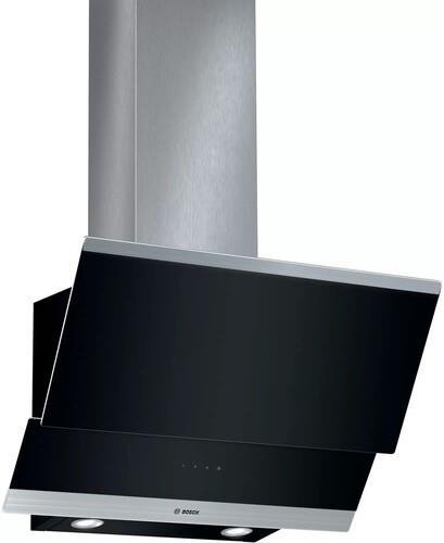Вытяжка наклонная Bosch Serie 4 DWK065G60T черный/серебристый