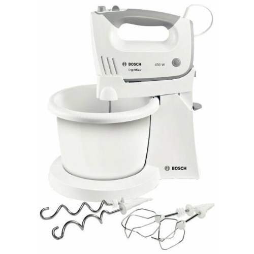 Миксер стационарный Bosch MFQ36460 белый/серый