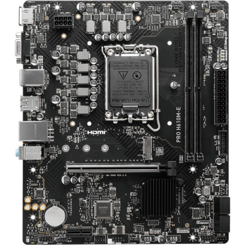 Материнская плата MSI Pro H610M-E