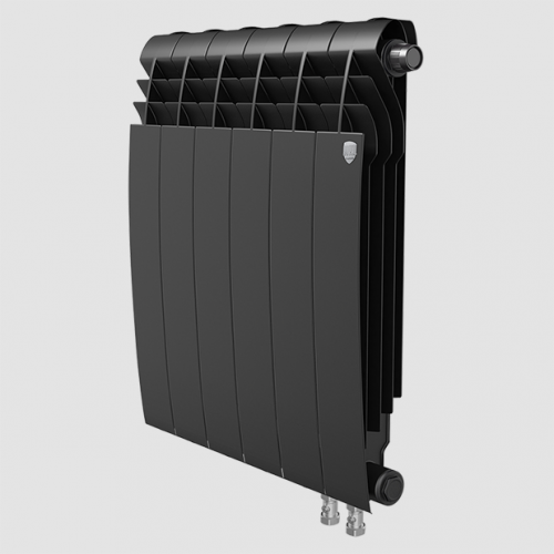 Биметаллический радиатор отопления  Royal Thermo Biliner 500 V 12 Секций Noir Sable
