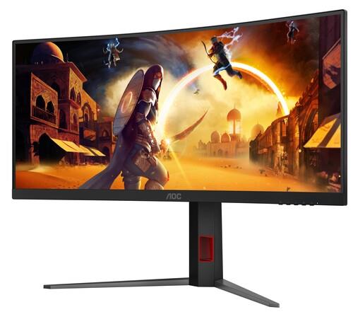 34" Монитор AOC CU34G4Z черный 34" Монитор AOC CU34G4Z черный — Видеоразъёмы и органы управления