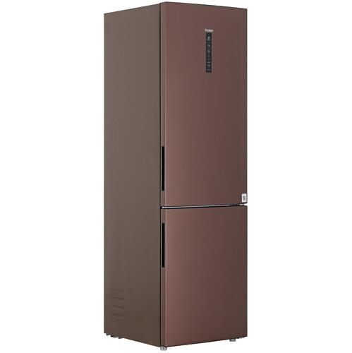 Холодильник с морозильником   Haier C4F740CLBGU1 коричневый