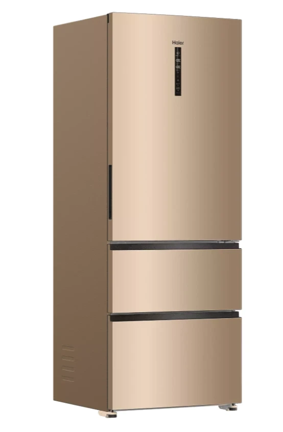 Холодильник Haier A4F742CGGU1 золотистый трехкамерный Холодильник Haier A4F742CGGU1 золотистый трехкамерный — Внешний вид с другого ракурса