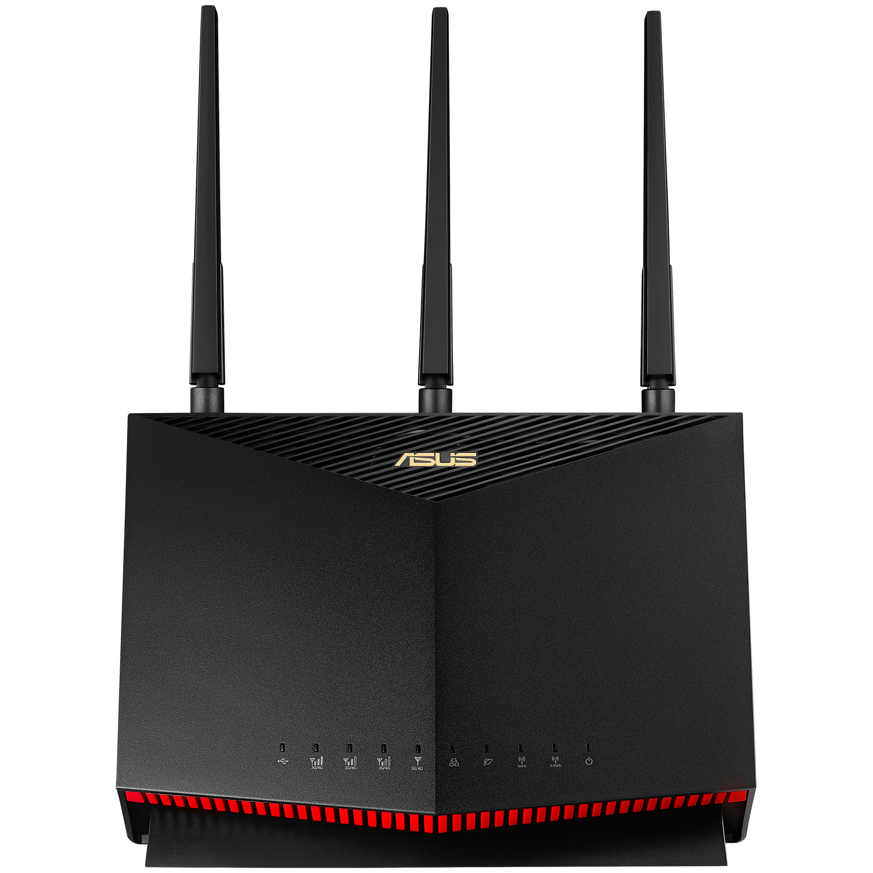 Роутер Asus 4G-AC86U (90IG05R0-BM9100) Роутер Asus 4G-AC86U (90IG05R0-BM9100) — Антенны, корпус и индикация