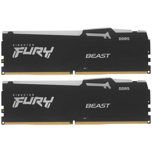 Оперативная память Kingston FURY Beast Black RGB [KF560C36BBE2AK2-32] 32 ГБ