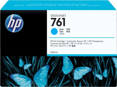 Картридж HP CM994A 761 400-ml Cyan Designjet Ink Cartridge