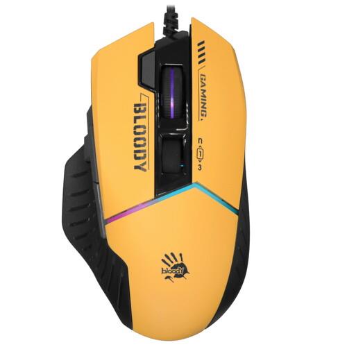 Мышь проводная A4Tech Bloody W95 Max Sports  желтый