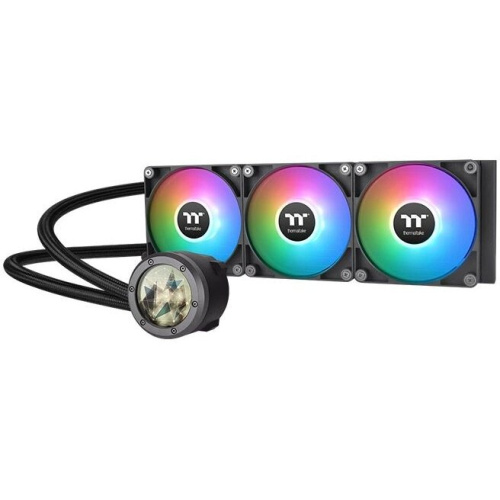 СВО Thermaltake TH360 V2 Ultra ARGB (CL-W384-PL12SW-A) Soc-AM5/AM4/1151/1200/1700 черный 4-pin 25.8dB Al+Cu LCD Ret