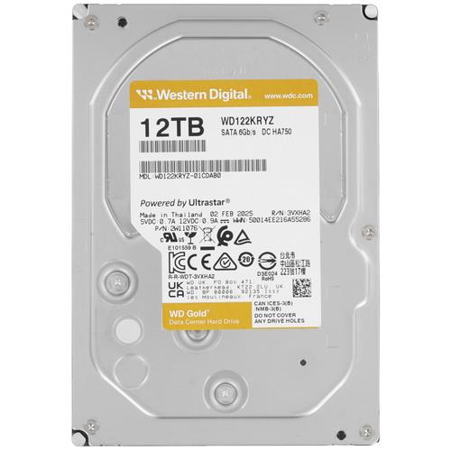 12 ТБ Жесткий диск Western Digital Gold [WD122KRYZ]