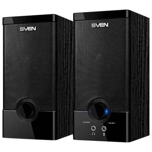 Колонки Sven SPS-603 2.0 черный 6Вт