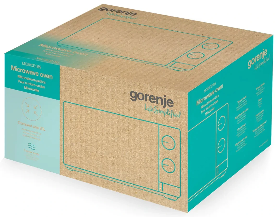 Микроволновая печь Gorenje MO20CE1B5 черный — фотография 4