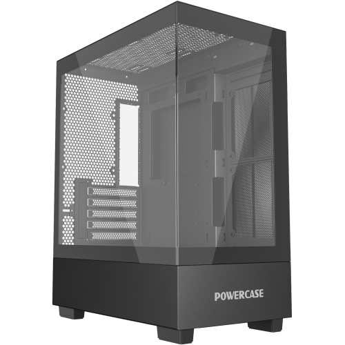 Корпус Powercase Vision Micro M (CVMMB-L0), Tempered Glass, чёрный, mATX