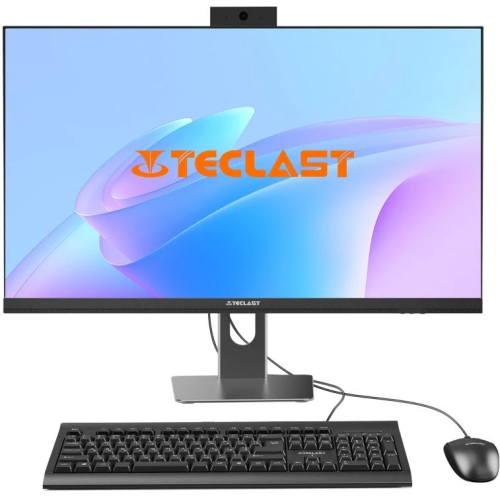 Моноблок Teclast T27 Air 2K 22516G512FKRU 2K Core Ultra 5 225 (3.3) 16Gb SSD512Gb Graphics CR Win11Pro GbitEth WiFi BT 120W клавиатура мышь Cam черный
