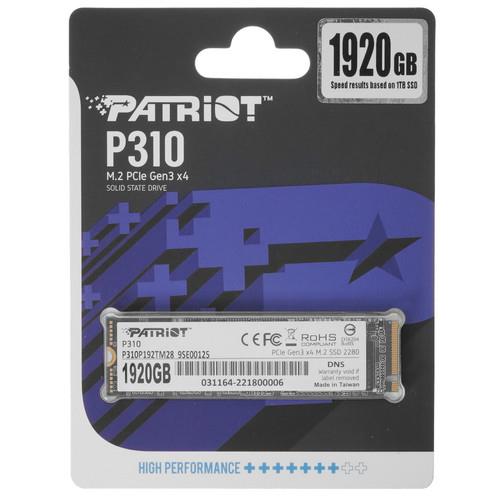 1920 ГБ M.2 NVMe накопитель Patriot P310 [P310P192TM28]