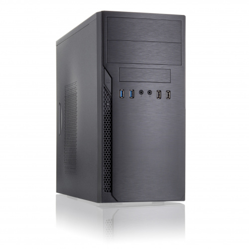 Корпус Foxline FL–628-FZ450R-U32 mATX case, black, w/PSU 450W 12cm, w/2xUSB2.0, w/2xUSB3.0 w/pwr cord, w/o FAN