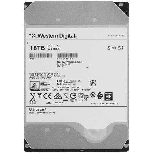 18 ТБ Жесткий диск WD Ultrastar DC HC555 [WUH722018CLE6L4]