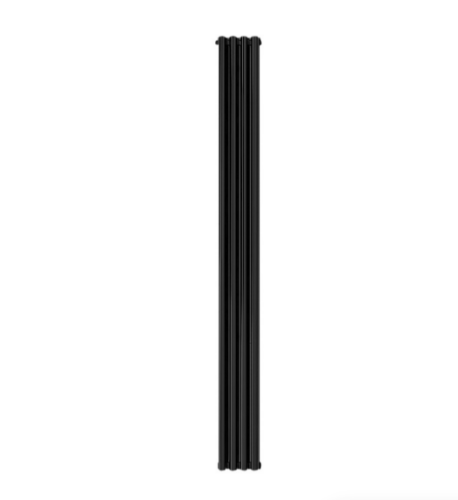 Алюминиевый радиатор отопления Stout SRA-3120-20000704 Anteprima 2000 4 секции черный