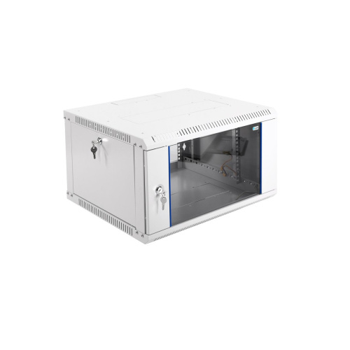 Шкаф коммутационный ЦМО ШРН-ЭКОНОМ ШРН-Э-6.500-9005 настенный 6U 600x520мм пер.дв.стекл черный