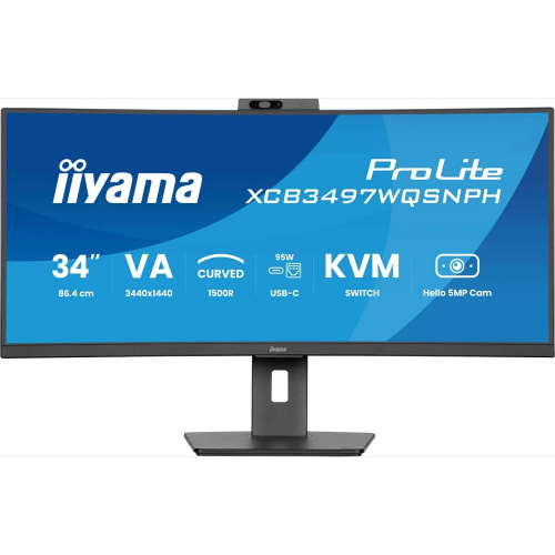 Монитор Iiyama ProLite XCB3497WQSNPH-B1 черный