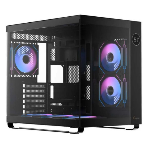 Корпус Ocypus lota C70 ARGB Black (Iota-C70-BKD600XX-GL) MidTower (ATX, без БП, ARGB, 2xUSB Type-A+USB Type-C)