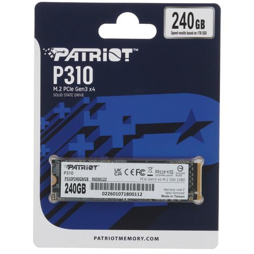 240 ГБ M.2 NVMe накопитель Patriot P310 [P310P240GM28]
