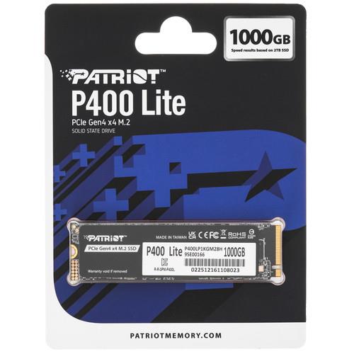 1000 ГБ M.2 NVMe накопитель Patriot P400 Lite [P400LP1KGM28H]