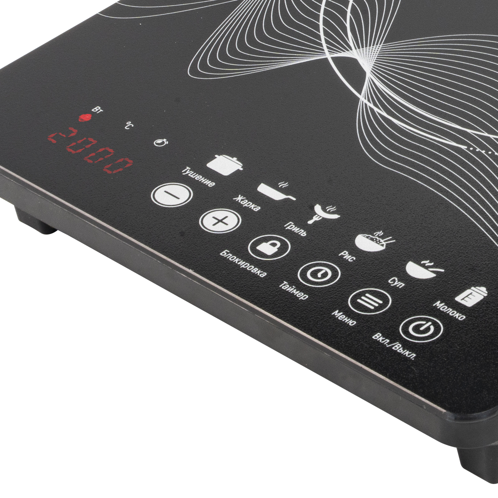Электроплитка Galaxy GL3063, черная — фотография 3
