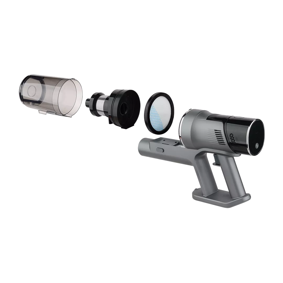Пылесос портативный Polaris PVCS 4010 серый — фото 2