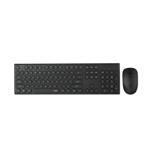 Клавиатура + мышь Rapoo X260S клав черный мышь черный USB беспроводная