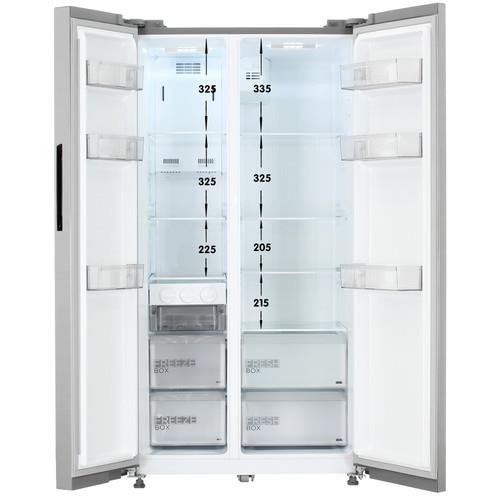 Холодильник Side by Side Midea MDRS710FGE46 серебристый Холодильник Side by Side Midea MDRS710FGE46 серебристый — Дополнительный ракурс