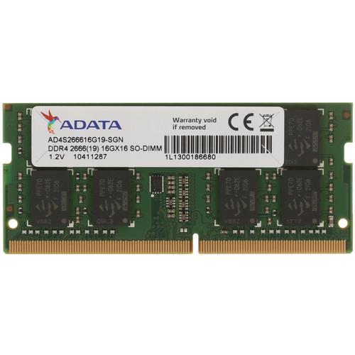 Оперативная память SODIMM ADATA [AD4S266616G19-SGN] 16 ГБ