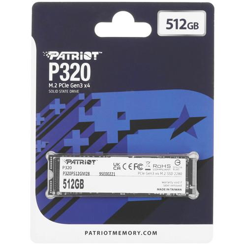 512 ГБ M.2 NVMe накопитель Patriot P320 [P320P512GM28]
