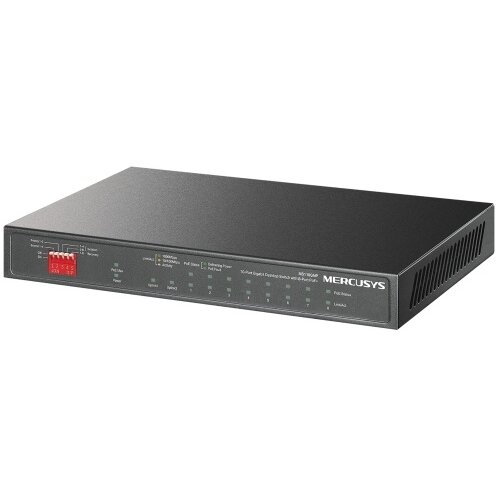 Коммутатор Mercusys MS110GMP 10-портовый гигабитный настольный с 8 портами PoE+