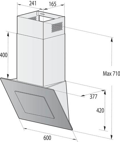 Вытяжка наклонная Gorenje WHI626E7B черный/черный Вытяжка наклонная Gorenje WHI626E7B черный/черный — Корпус и элементы управления