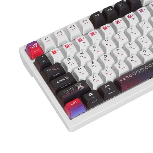 Клавиатура проводная + беспроводная ASUS M704 ROG AZOTH X Клавиатура проводная + беспроводная ASUS M704 ROG AZOTH X — Подсветка и детали исполнения