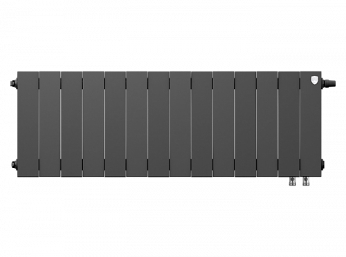 Биметаллический радиатор отопления  Royal Thermo Pianoforte 300 14 Секций Noir Sable Vdr