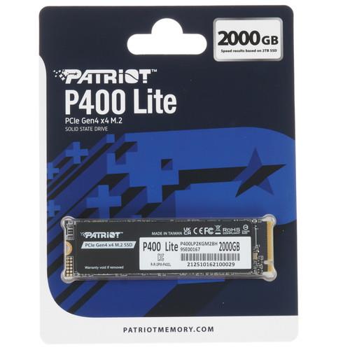 2000 ГБ M.2 NVMe накопитель Patriot P400 Lite [P400LP2KGM28H]