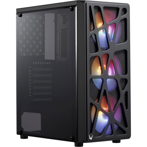 Корпус Formula Mana черный без БП ATX 6x120mm 2xUSB2.0 1xUSB3.0 audio bott PSU
