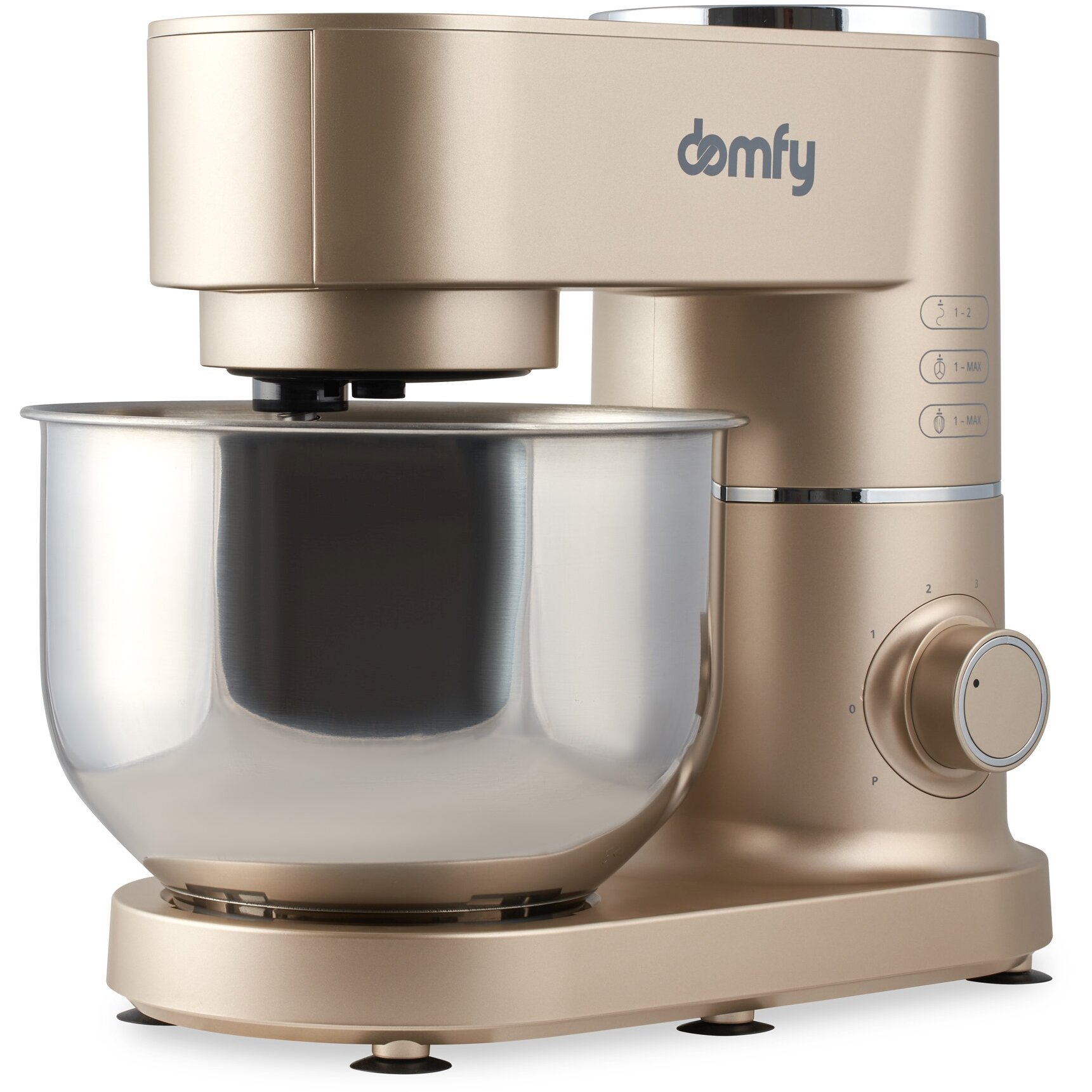 Миксер планетарный Domfy DSC-KM301 золотистый — фотография 2