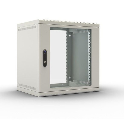 Шкаф коммутационный ЦМО ШРН-М-12.650 серый 12U 600x650мм пер.дв.стекл 50кг