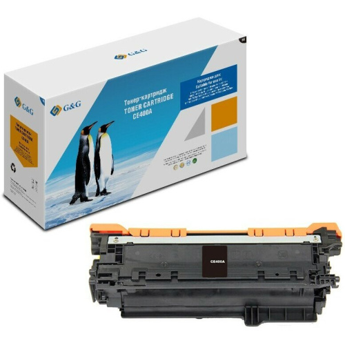 Картридж лазерный G&G GG-CE400A черный 5500стр для HP LJ Enterprise 500 M551n/MFP M575dn/MFP M570dn