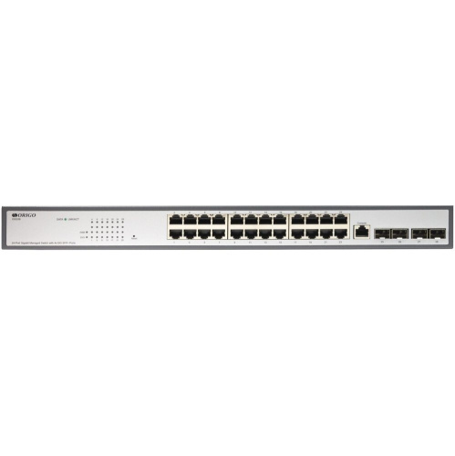Коммутатор настраиваемый Origo OS2328 OS2328/A1A (L2) 24x1Гбит/с 4xКомбо (1000BASE-T/SFP)