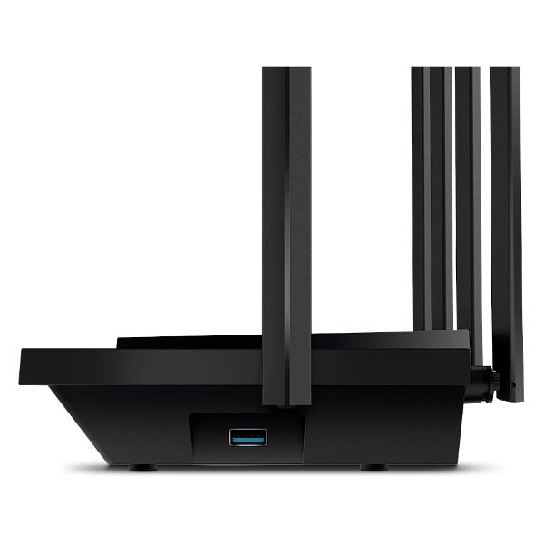 Роутер TP-LINK Archer AX72 Роутер TP-LINK Archer AX72 — WAN/LAN‑порты и органы управления