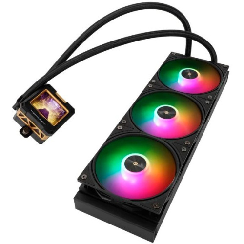 СВО Thermalright Frozen Warframe 360 ARGB (F-WFRAME-360-BL-ARGB) Soc-AM5/AM4/1200/1700/1851 черный 4-pin 29.8dB Al LCD Ret