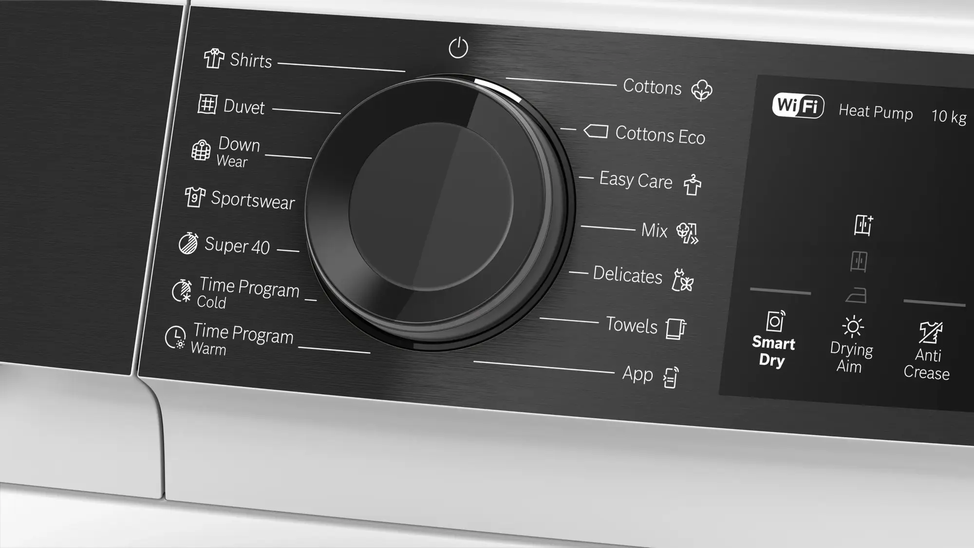 Сушильная машина Bosch WQK25200ME белый Сушильная машина Bosch WQK25200ME белый — Корпус и элементы управления