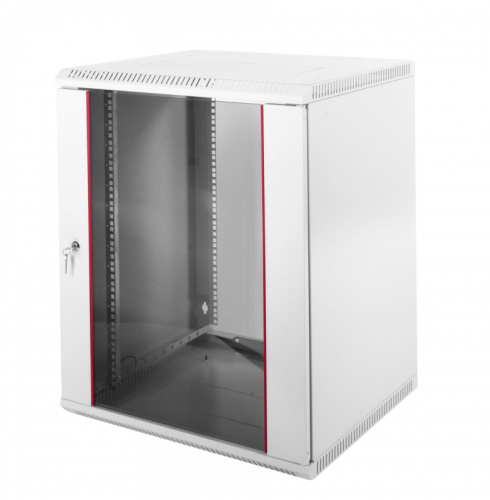 Шкаф телекоммуникационный ЦМО (ШРН-Э-12.350) разборный 12U (600х350) дверь стекло (1 коробка)