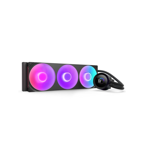 СВО NZXT Kraken Plus 360 RGB V2 (RL-KR360-B2) (260W, 360mm, LED temp., Black, Fans 3x120mm)