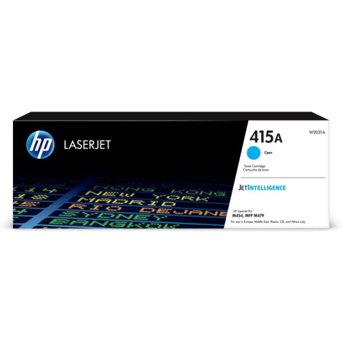 Картридж лазерный HP 415A W2031A голубой (2100стр) для HP HP LJ M454/MFP M479