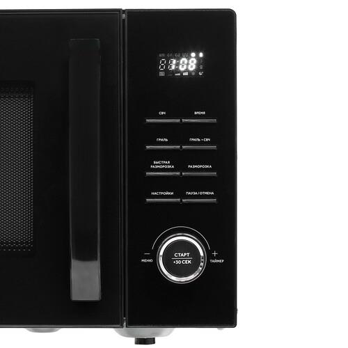 Микроволновая печь Haier HMG-DG239BA черный Микроволновая печь Haier HMG-DG239BA черный — Внешний вид с другого ракурса