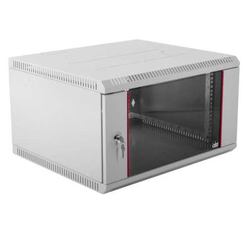 Шкаф коммутационный ЦМО ШРН-6.650 настенный 6U 600x650мм пер.дв.стекл серый
